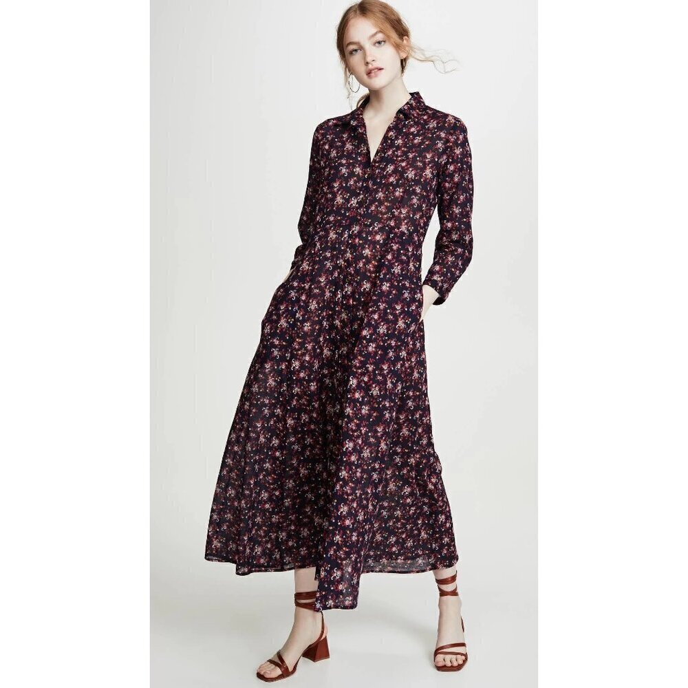 Xirena Dalton Maxi Dress ~ Secret Garden Micro Ditsy Floral Print Xs